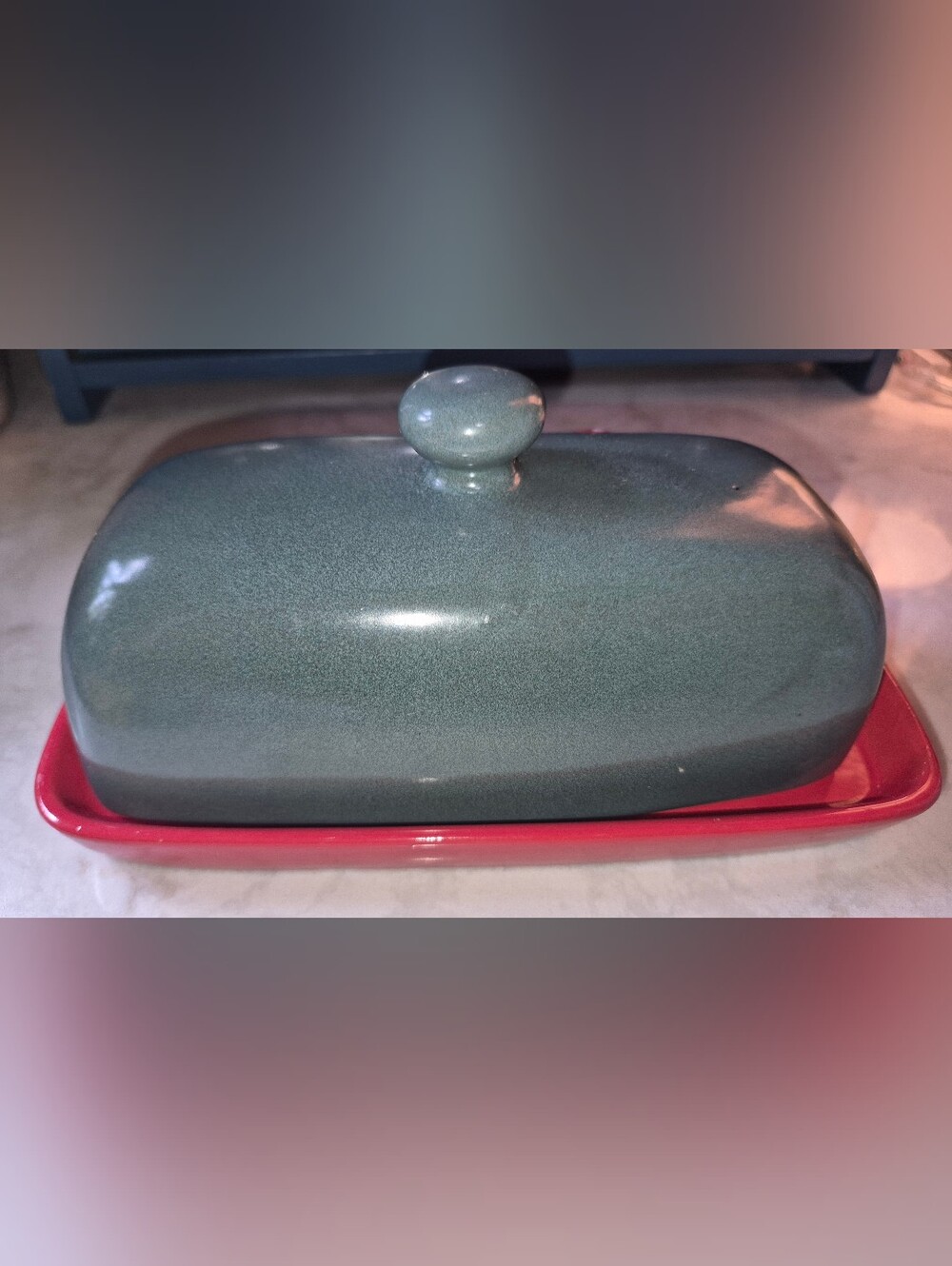 Cottagecore-style ceramic mushroom butter dish With Lid - Picture 6 of 6
